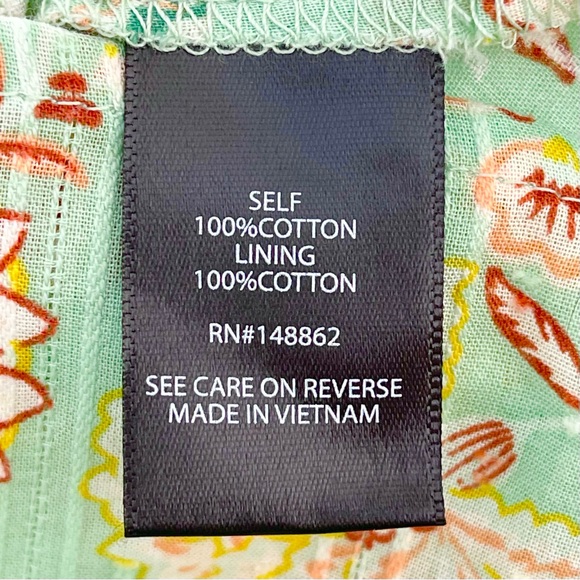 TORRID Clip Dot Blouse 100% Cotton Smocked Square Neckline Long Sleeve Lined - Picture 12 of 13